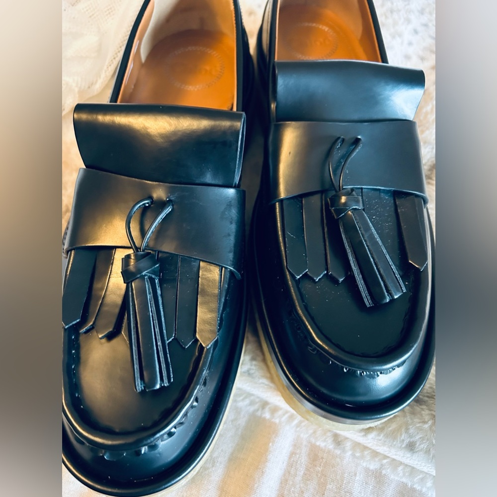 Chloe Platform Black Jamie Loafers Flatfirm Shoes Loafers